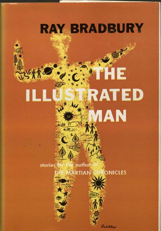 Cover of the first edition of Ray Bradbury's The Illustrated Man