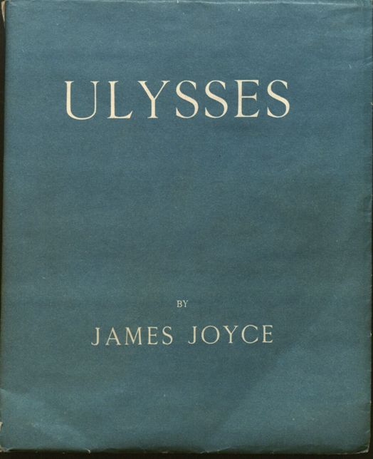 Cover of the first edition of Ulysses (1922), #88 of 100 copies signed by Joyce