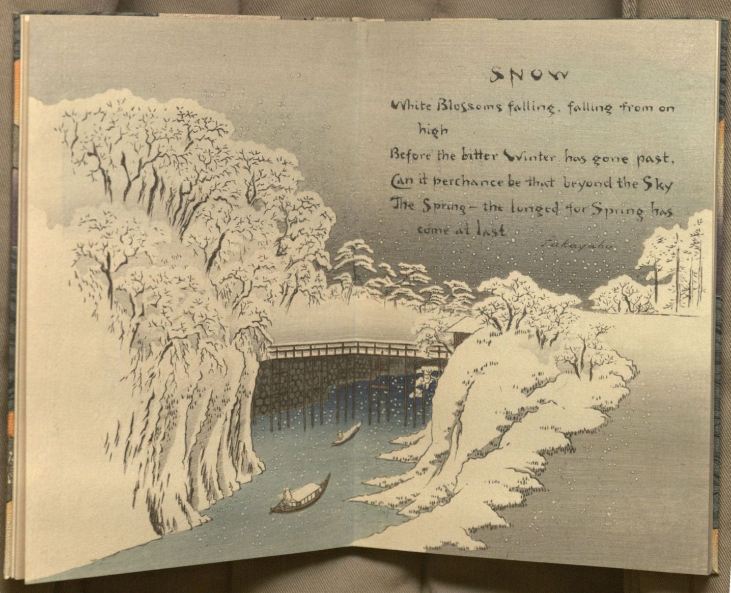 Image of poem "Snow" from "Sword and Blossom POems"