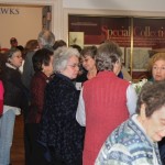 Image of crowd at Exhibition Opening: 100 Years of Jayhawks, 1912-2012