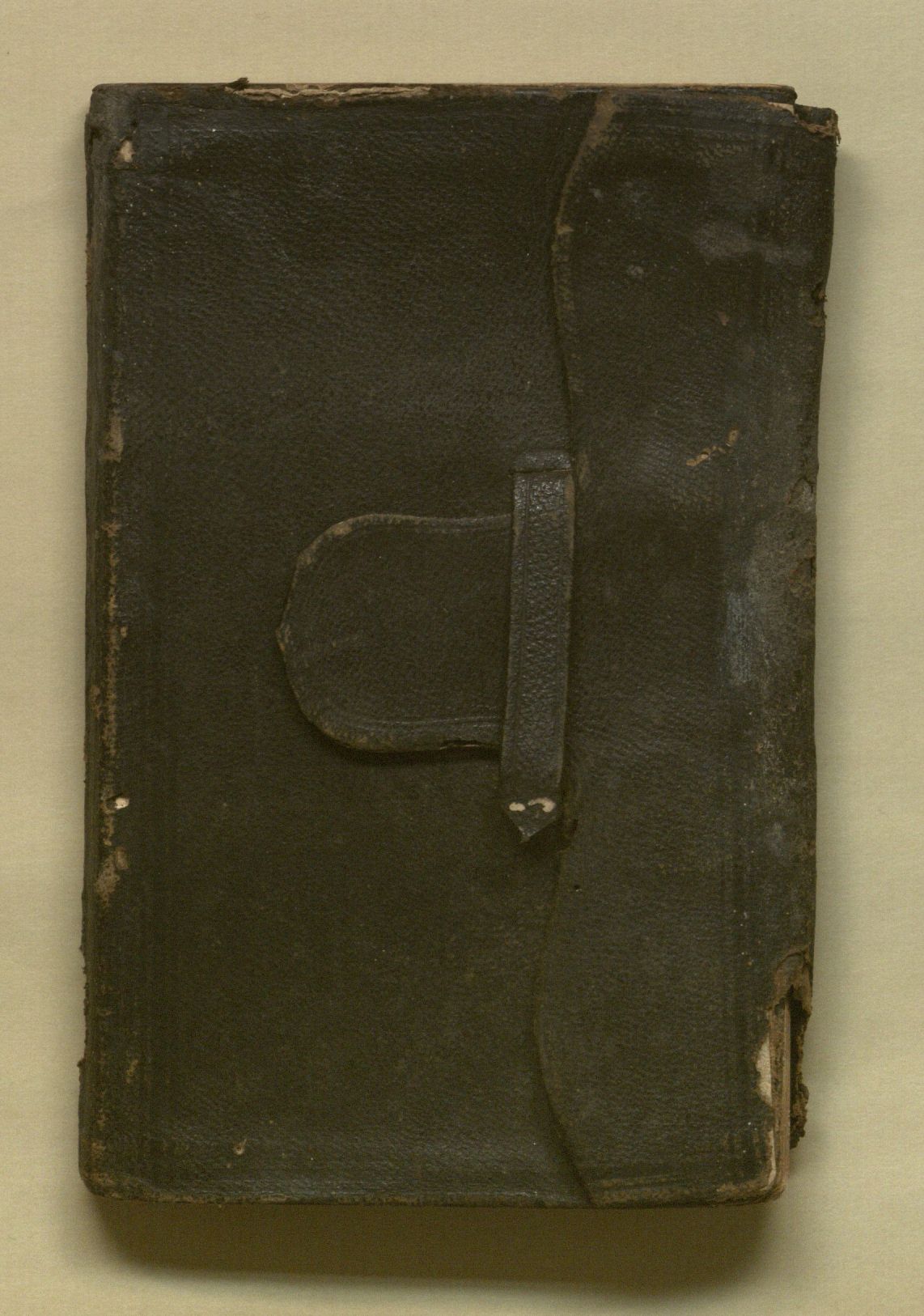 Photograph of cover of James W. Jessee's Diary