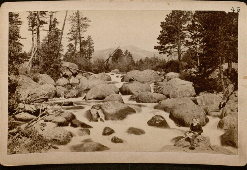 Photograph of the Big Thomson and Terminal Moraine, July 2, 1889 [1891?].
