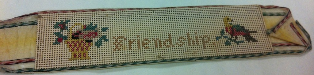 Image of "Friendship" needlepoint bookmark