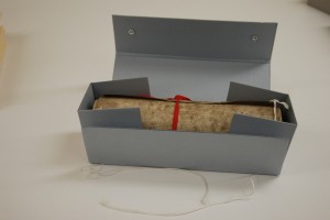 Box containing scroll