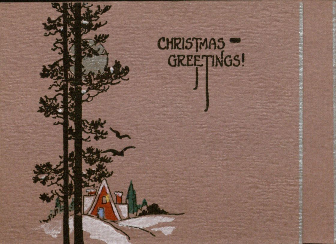 Holiday Card, 1925: "Christmas Greetings!"