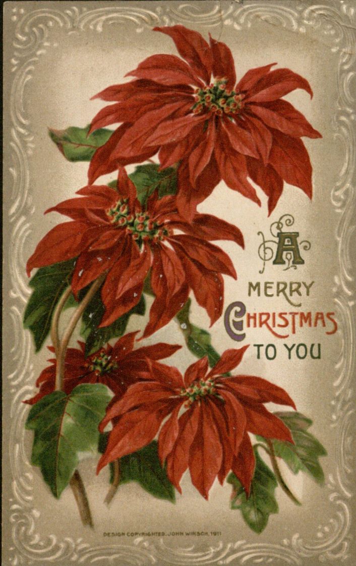 "A Merry Christmas to You" Christmas card, 1918