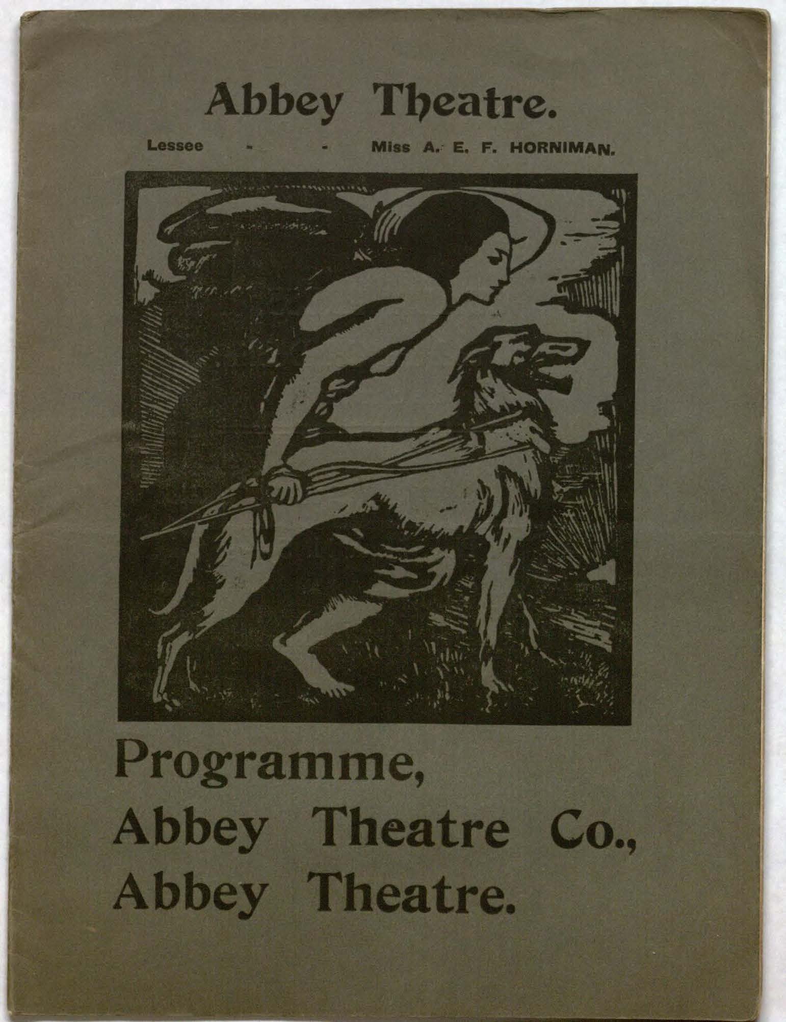 Cover of Abbey Theatre Programme, 1910