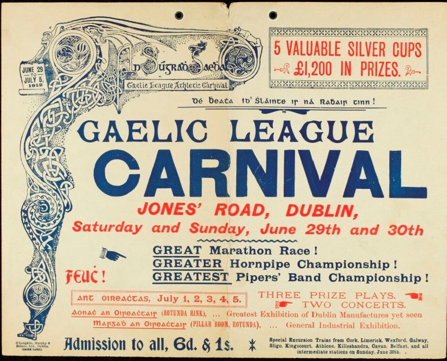 Poster for Gaelic League Carnival (Oireachtas)