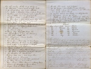 Image of estate inventory from the John Bartleson Estate Collection