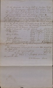 John Barleson Estate Collection, auctioneer's report, 1853
