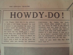 Clipping from Peggy Hull Deuell Collection. Kansas Collection, Call number RH MS 130. Kenneth Spencer Research Library, University of Kansas.