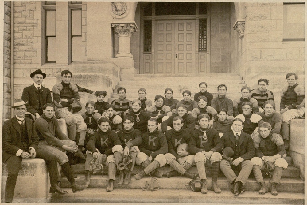 Photograph of the KU football team, 1901