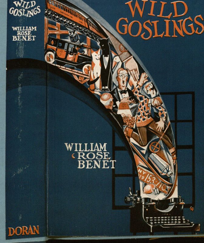 Dust jacket designed by George Hartmann for Benet's Wild Goslings (1927)