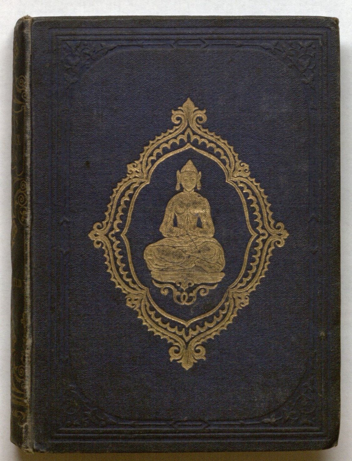 Cover of Tales from the Eastern-Land (1852), featuring an image of a gold Buddha
