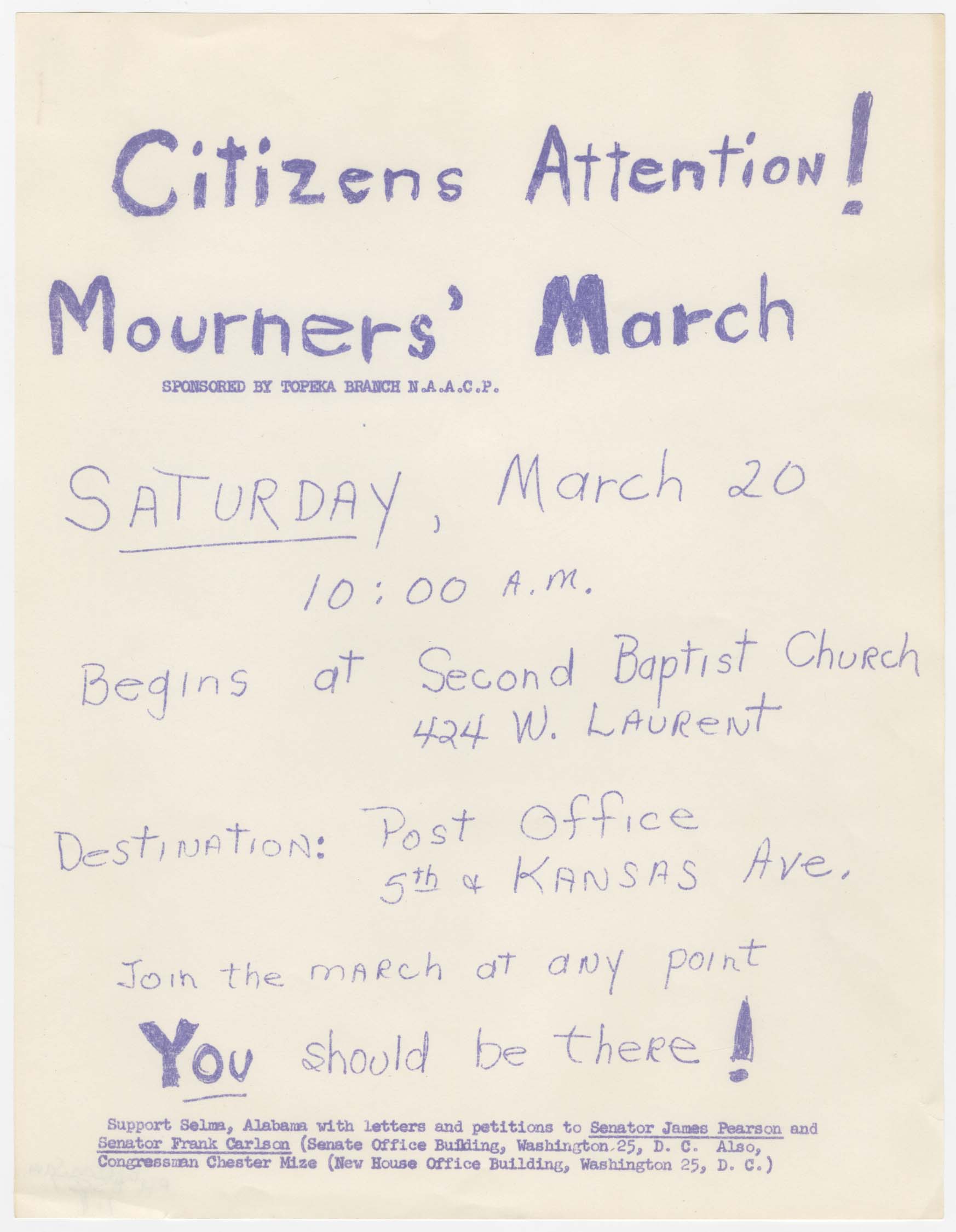 Citizen’s Attention flyer