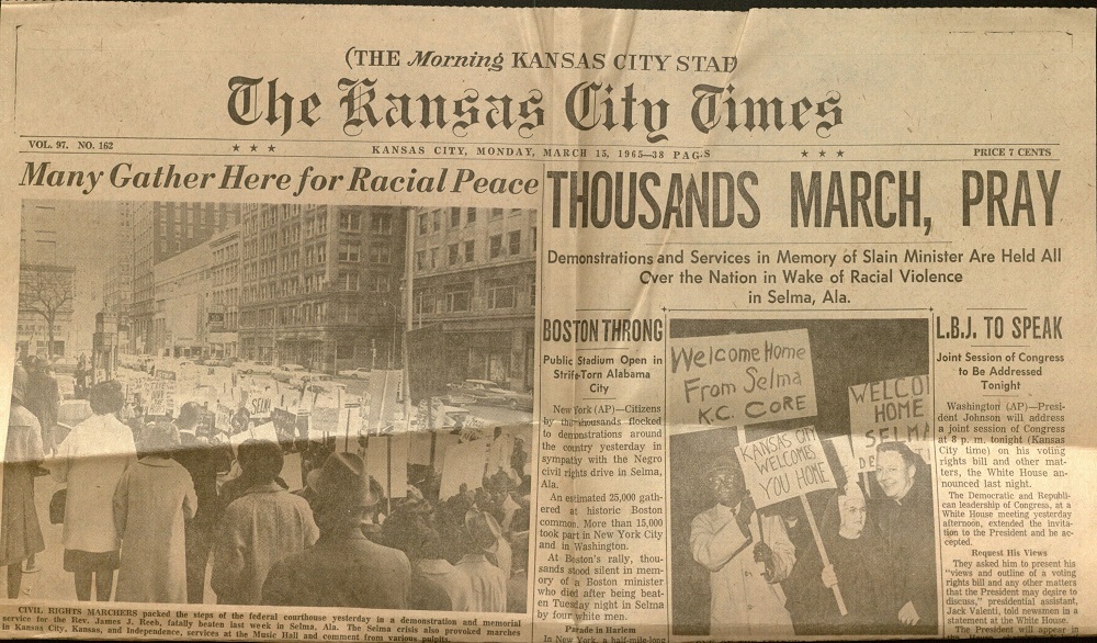 Greater Kansas City Marches. March 14, 1965