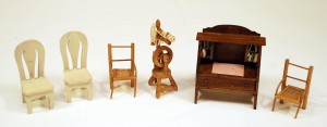 Furniture from Zodiac Club doll collection, Kansas Collection