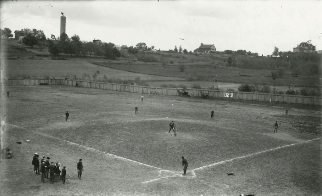 Photograph of a KU baseball game, 1890s