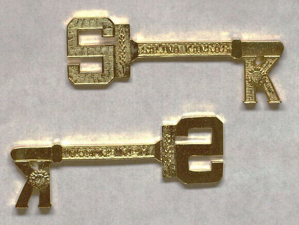 Mayor Robert C. Caldwell's keys to the city of Salina, Kansas.
