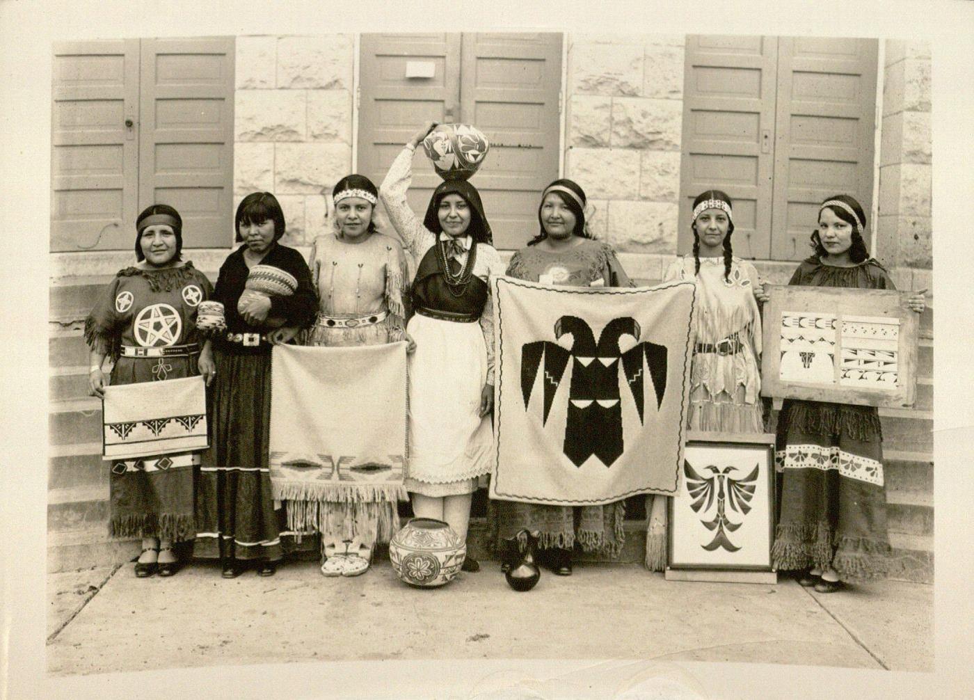 Unknown Haskell students. Photograph of Haskell Activities, 1930s. 