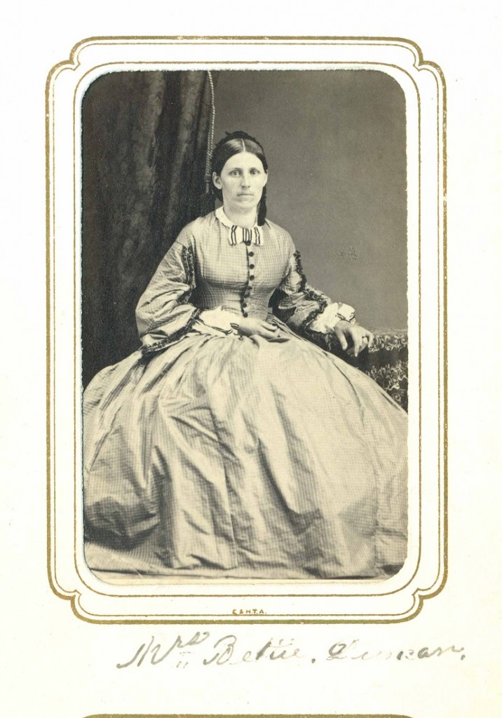 Photograph of Elizabeth Duncan, circa 1860-1865