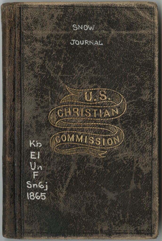 Image of Francis Snow journal, cover, March 25-May 1, 1865