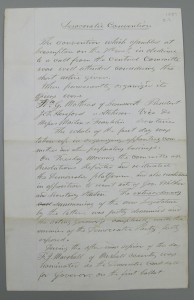 Document from the Daniel Vanderslice Collection, Kansas Collection, Spencer Research Library, RH MS 136.3.1 convention_1