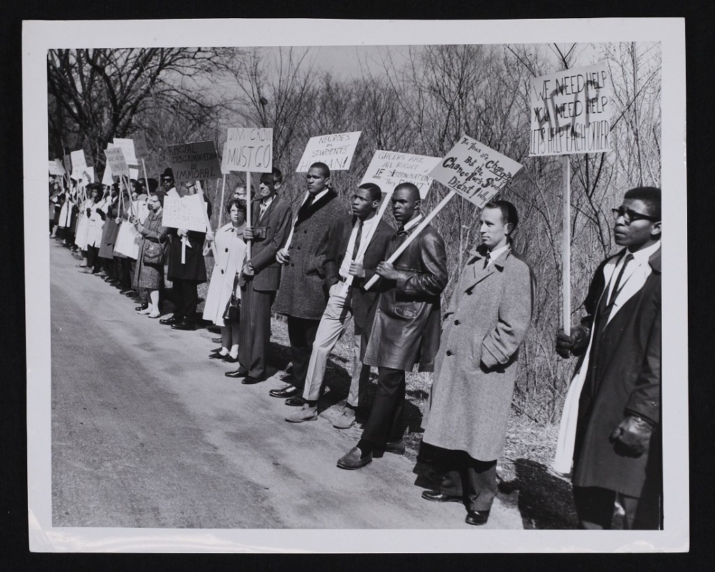 Photograph of the Fair Housing March, March 21, 1964