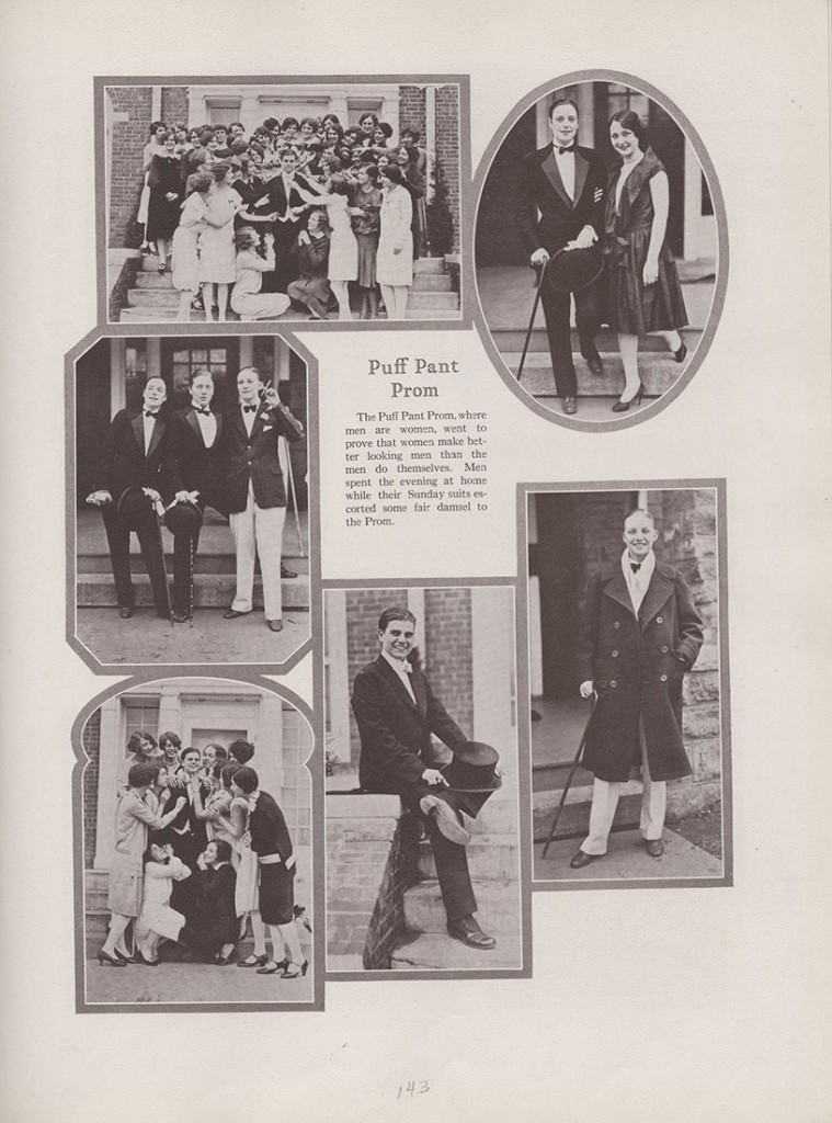 Photographs of the Puff Pant Prom, Jayhawker yearbook, 1927