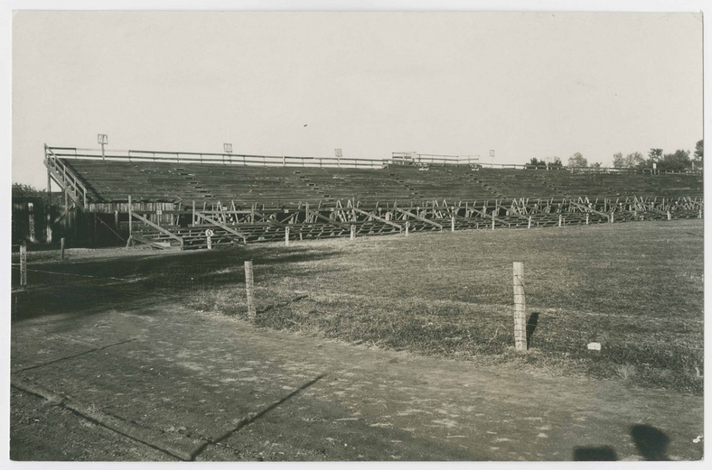 Photograph of McCook Field bleachers, 1920