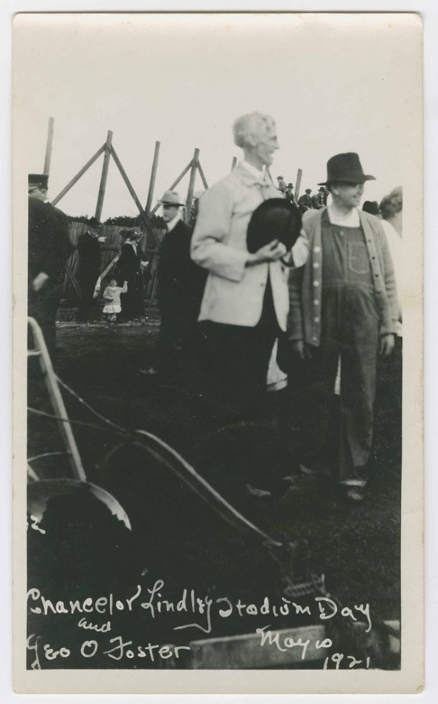 Photograph of Chancellor Lindley at Stadium Day, 1921