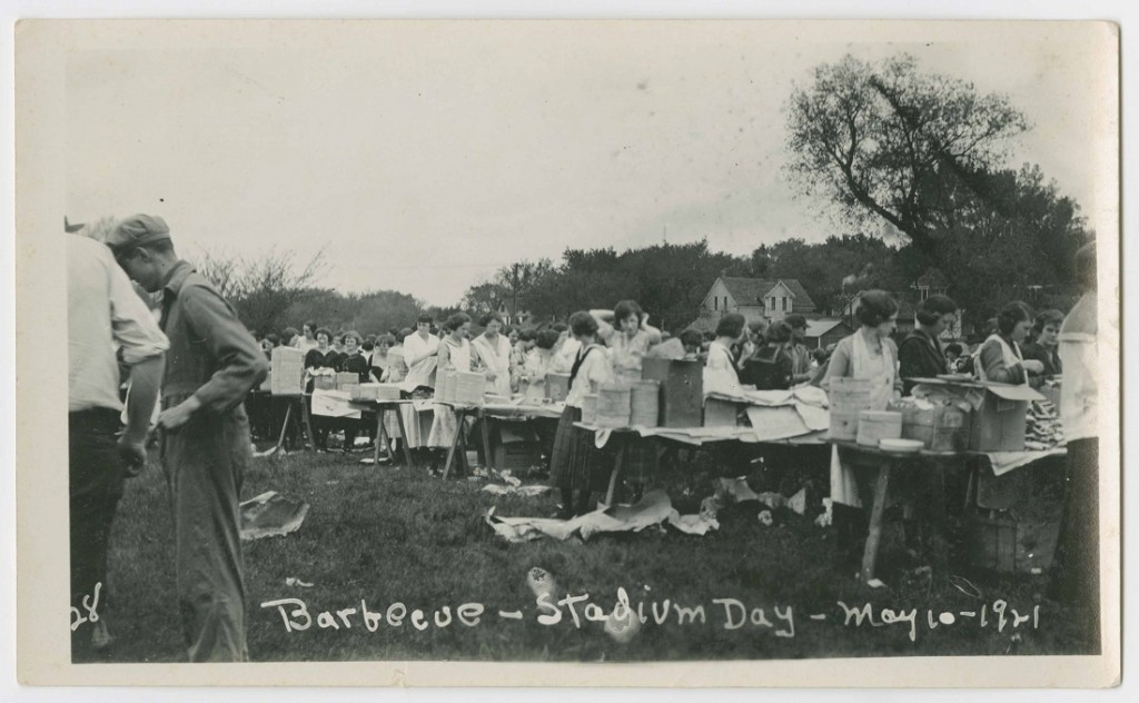 Photogrpah of Stadium Day barbecue, 1921