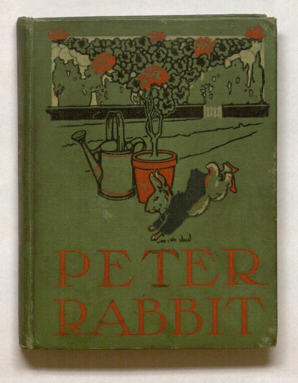 Front cover of Beatrix Potter’s "The Tale of Peter Rabbit" published in Philadelphia by H. Altemus in 1904.