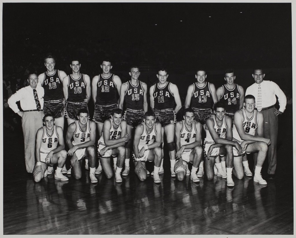 Photograph of the USA Men's Olympic team, 1952