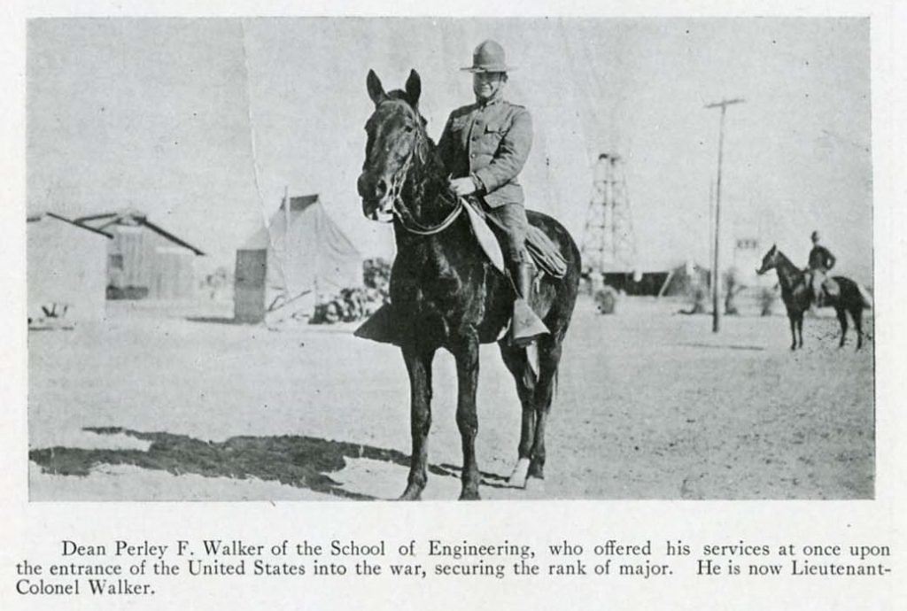 Photograph of Perley Walker in the Jayhawker yearbook, 1918