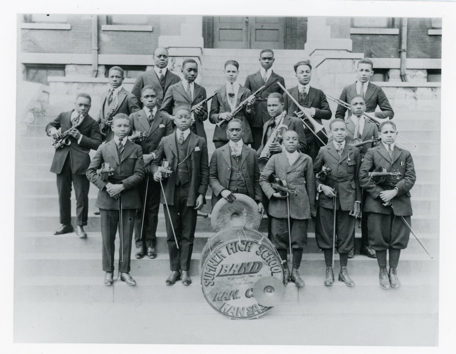 Photograph of the Sumner High School Second Orchestra, 1918