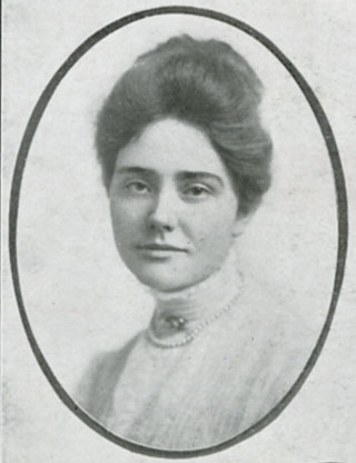 Photograph of Evadne Laptad in the Jayhawker yearbook, 1908