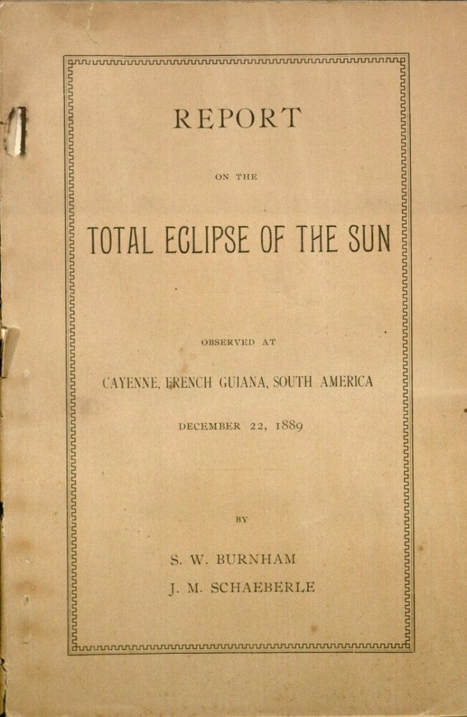 Selected from from the Report on the Total Eclipse of the Sun, 1889