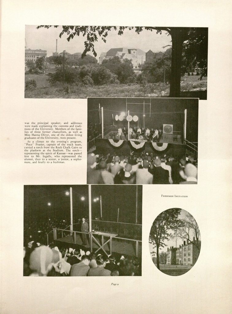 Page from the Jayhawker yearbook, 1929