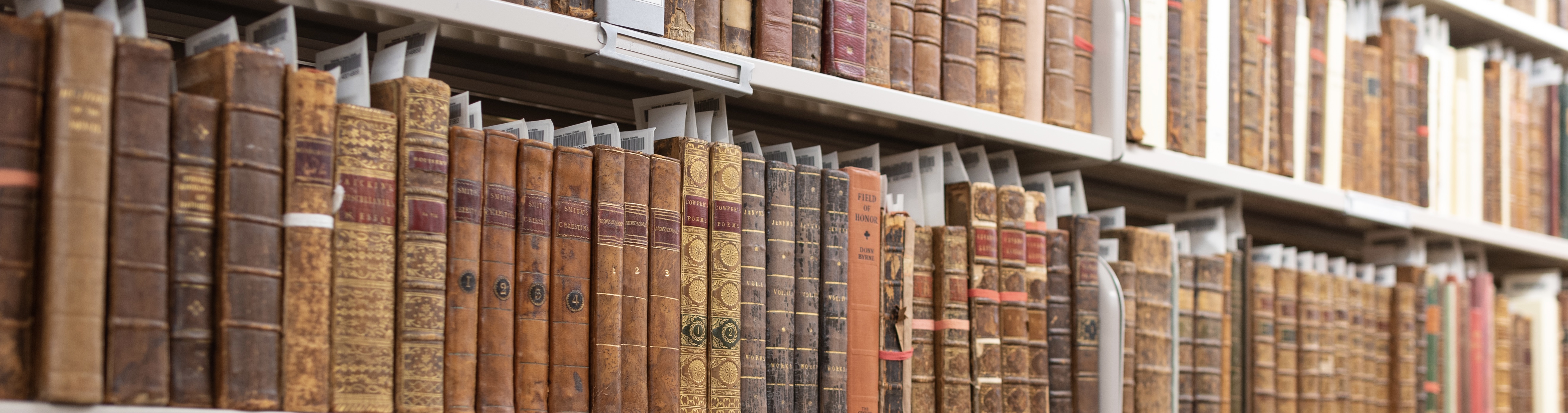 Books on a shelf