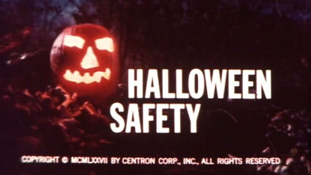 Image of "Halloween Safety" Film title sequence.