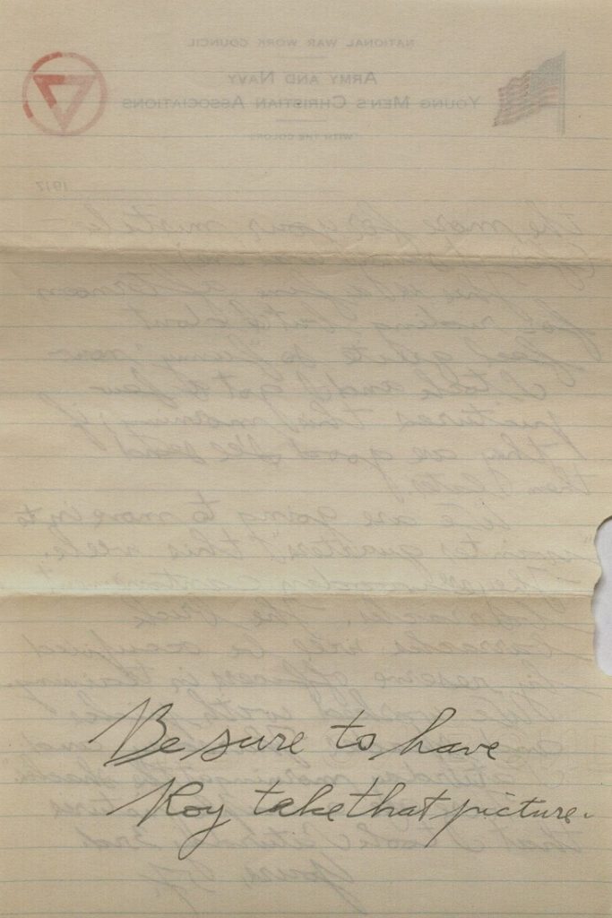 Image of Forrest W. Bassett's letter to Ava Marie Shaw, November 11, 1917