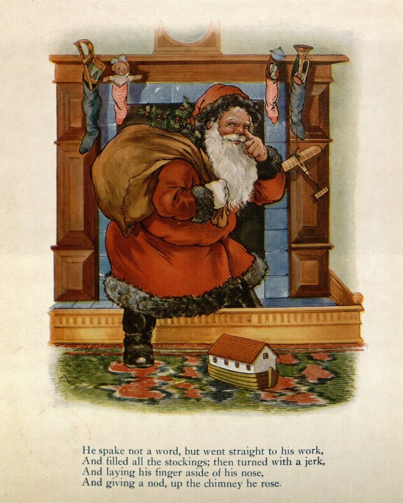 Illustration from The Night Before Christmas, circa early 1900s