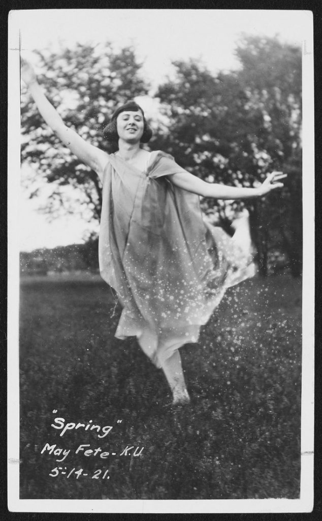 Photograph of the May Day Fete, 1921