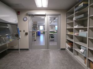 Quarantine room for isolating and treating items with mold or pests.