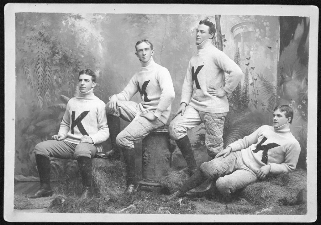 Photograph of the KU football team, 1892