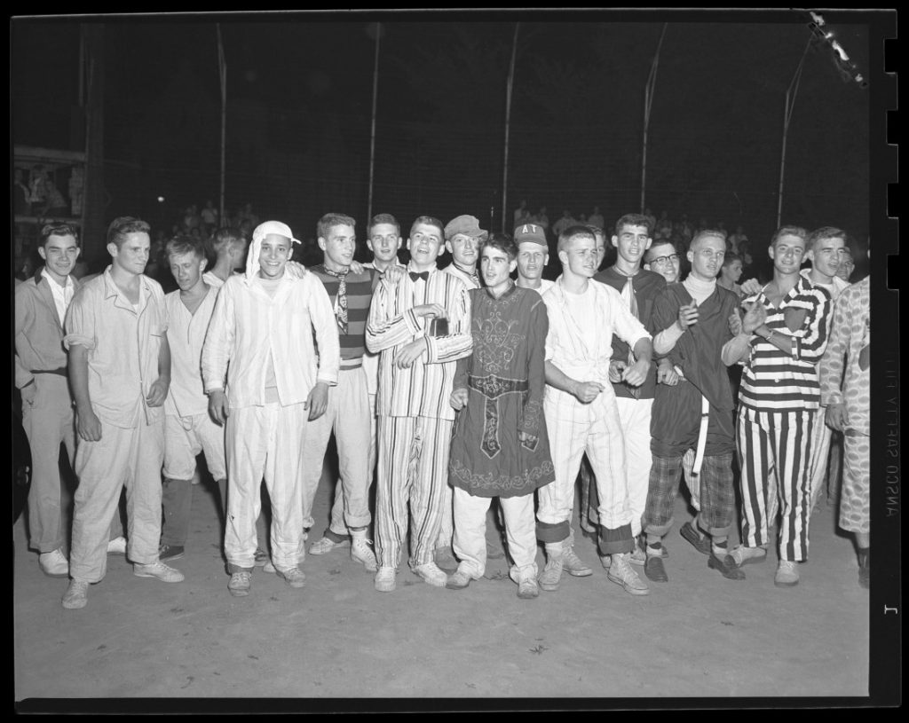 Photograph of the KU Nightshirt Parade, 1951