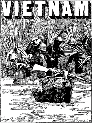 Photograph of the cover of Vietnam: An Anti-War Comic Book by Julian Bond