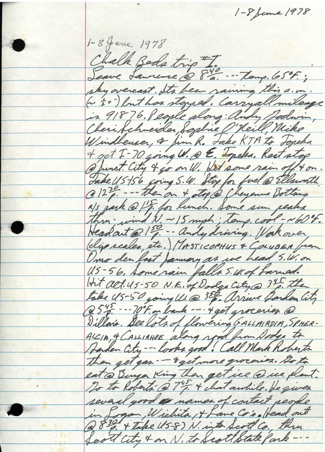 Page of white lined notebook paper. All lines are filled with black handwritten text.