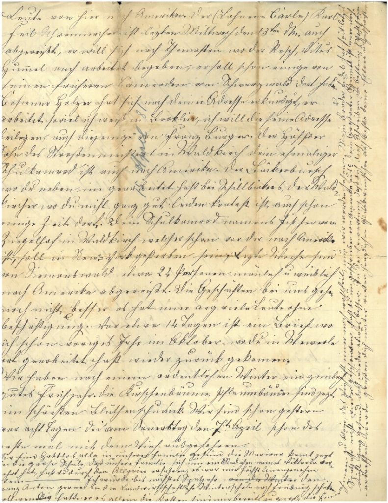 A page of handwritten text in German.